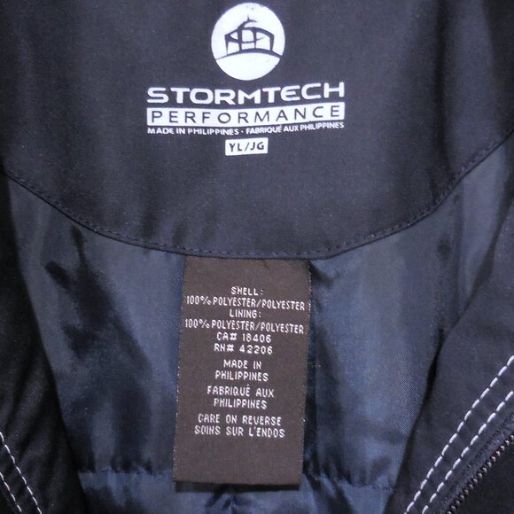 STORMTECH Performance Children's Blue Windbreaker Jacket, Size YL - Picture 6 of 7